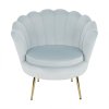 191909 33 kreslo ve stylu art deco sedomodra velvet latka gold chrom zlaty noblin