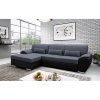 Sedací souprava, černá/tmavě šedá, levá, EMILY ROH MALÝ-2