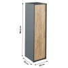 Věšáková skříň, grafit / dub artisan, RIOMA NEW TYP 20-2