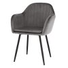 Designové křeslo, šedá Velvet látka, ZIRKON-2