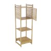Regál, přírodní bambus, SELENE TYP 2-3