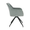 Otočná židle, šedá Velvet látka/černá, VELEZA-3