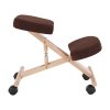 193220 32 ergonomicka klekacka hneda buk flonet