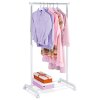 Stojan na šaty bílý chrom ASS101B