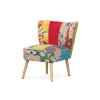 Francouzské křeslo, potah látka patchwork AK-106 PW2