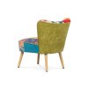 Francouzské křeslo, potah látka patchwork AK-106 PW2-4