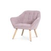 Křeslo potah starorůžová látka AKR127R