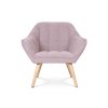 Křeslo potah starorůžová látka AKR127R