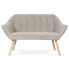 Dvousedačka potah šedobéžová látka APO103ST