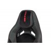 Herní křeslo ERACER, černá sametová látka AKZ145CE