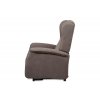 TV křeslo ušák elektrické polohování 2 motory béžovostříbrná látka AKR135ST