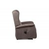 TV křeslo ušák elektrické polohování 2 motory béžovostříbrná látka AKR135ST