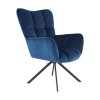 194075 43 designove otocne kreslo modra velvet latka cerna komodo