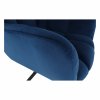 194075 45 designove otocne kreslo modra velvet latka cerna komodo