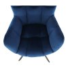 194075 53 designove otocne kreslo modra velvet latka cerna komodo