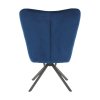 194075 56 designove otocne kreslo modra velvet latka cerna komodo