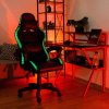 194153 kancelarske herni kreslo s rgb led podsvicenim cerna mafiro