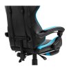 194444 39 kancelarske herni kreslo s podnozi cerna modra tarun