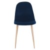 Židle, modrá Velvet látka / buk, LEGA-2
