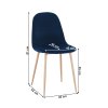 Židle, modrá Velvet látka / buk, LEGA-3