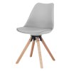 Stylová otočná židle, světlešedá, ETOSA