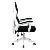 Kancelářské / herní křeslo, černá / bílá, YOKO - 2