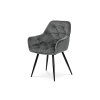 Jídelní židle potah šedá sametová látka AJZ170S