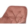 Jídelní židle, starorůžová sametová látka AJZ170R