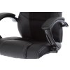 Sportovní křeslo, potah černá ekokůže a černá látka MESH AKZ175C