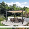 Pergola s posuvnou střechou, hliník, PEPY BASIC-3