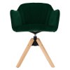198728 13 otocne kreslo velvet latka smaragd buk dalio