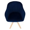 198731 5 otocne kreslo velvet latka tmave modra buk dalio