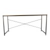 Psací stůl, dub / černá, 150x60 cm, MELLORA-3