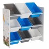 Organizér / regál na hračky, vícebarevná / vzor, DARLING TYP 3