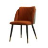 Židle, terakota, šedá Velvet látka / černá, KIRIA-2