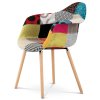 Jídelní židle, potah látka patchwork CT-723B PW2 - 3
