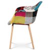 Jídelní židle, potah látka patchwork CT-723B PW2 - 4