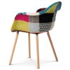 Jídelní židle, potah látka patchwork CT-723B PW2 - 5
