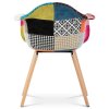 Jídelní židle, potah látka patchwork CT-723B PW2 - 7