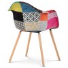 Jídelní židle, potah látka patchwork CT-723B PW2 - 8