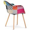 Jídelní židle, potah látka patchwork CT-723B PW2 - 9