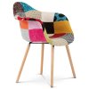 Jídelní židle, potah látka patchwork CT-723B PW2 - 11