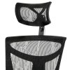 Kancelářské křeslo, černá plastová síťovina, KA-B1087 BK