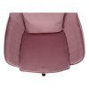 201095 6 kancelarske kreslo ruzova velvet latka chrom klian