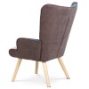 Křeslo ušák s podnožkou potah patchwork látka AKR120PW