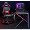 203805 3 gamer 1 herni stul cerny cerveny 120x60