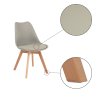 Židle, světle šedá/buk, BALI 2 NEW-3