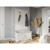 Belluno Elegante dvojitý věšák do předsíně z masivu bílý
