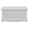 Belluno Elegante bílá truhla / skříňka z masivu s bílou deskou