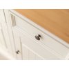 Belluno Elegante bílá komoda 4D3S z masivu s borovicovou deskou